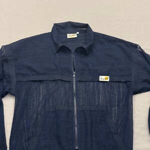 Sunveil Sunwear Navy Blue Sheer Jacket L